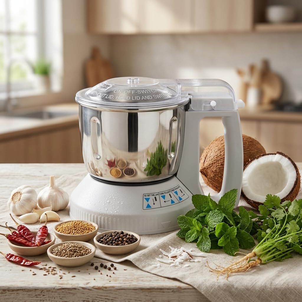 Panasonic AC-310MA 600 ML Multi Jar Steel With Safety Lock (White) (Suitable For MX Series Models AC560, AC555, AC460, AC400, AC360, AC350, AC310, AC300, AC250, AC220, AC210) — Amazon image 2