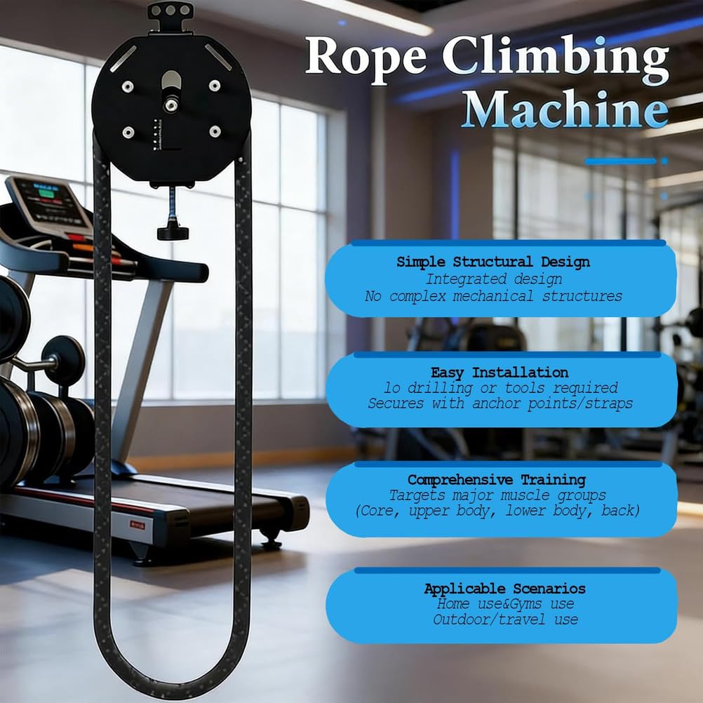 Portable Cable Pull System for Home Gym, Adjustable Resistance for Full Body Arm Back Training and Strength Training