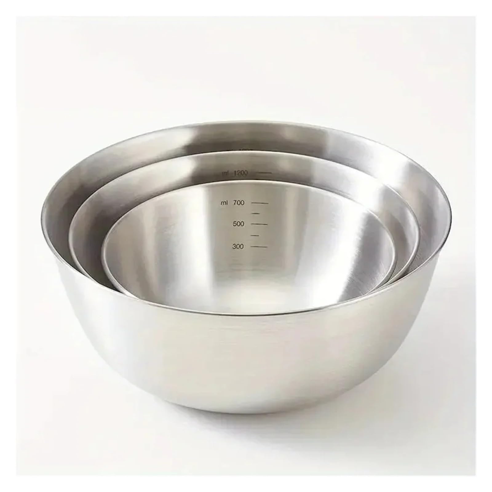 Juego de tazones de acero inoxidable for cocinar, hornear y almacenar alimentos, tazones for mezclar de gran capacidad for elementos esenciales de cocina(Silver M 1pc)