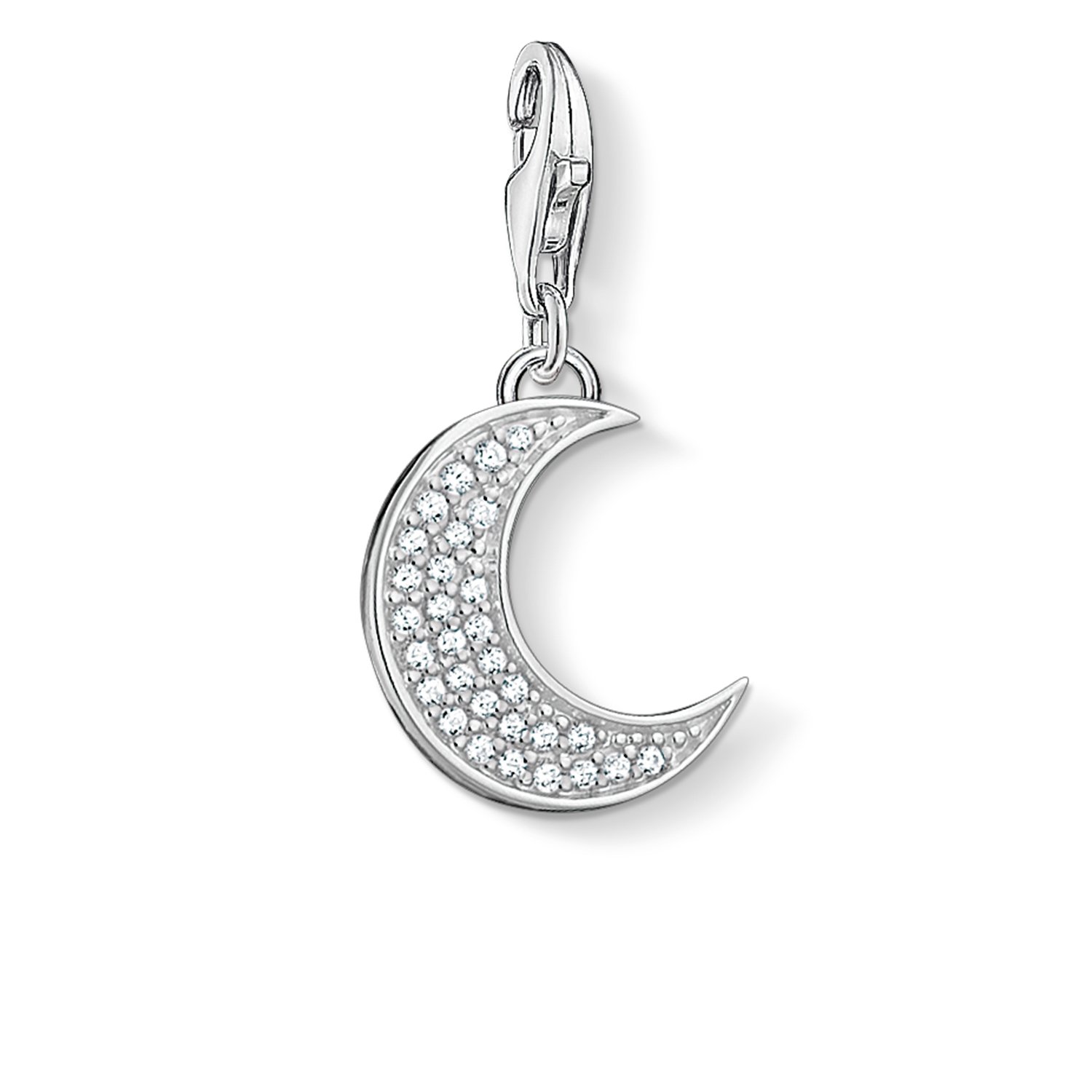 THOMAS SABO Charm Club Original Sun, Luna, Star with Lobster Clasp 925 Sterling Silver Jewellery Compatible with Bracelets & Necklaces