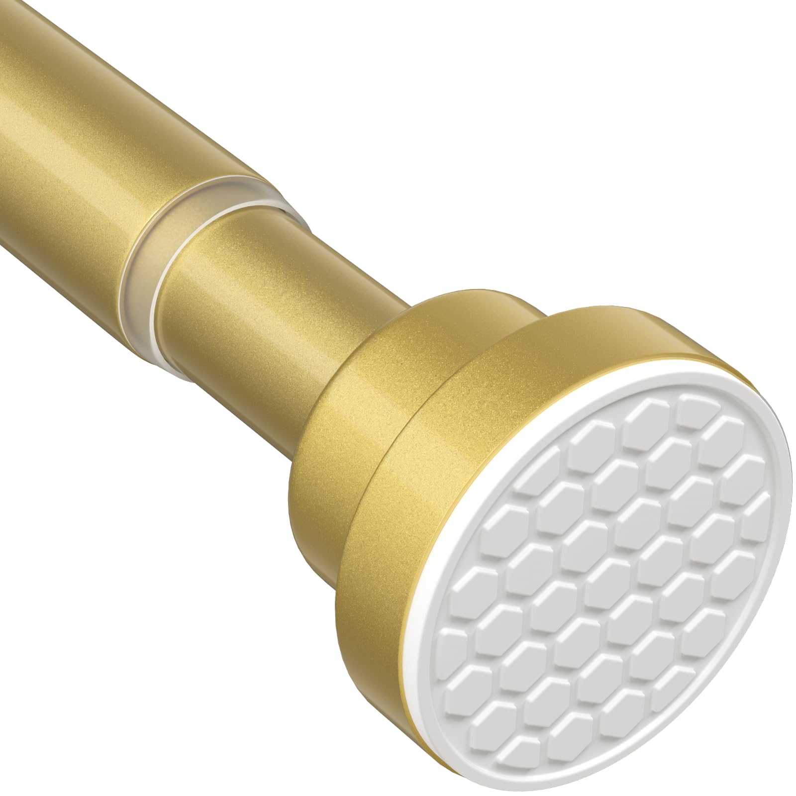 MEXAU Tension Curtain Rod for Windows 28 to 48 Inch, Gold