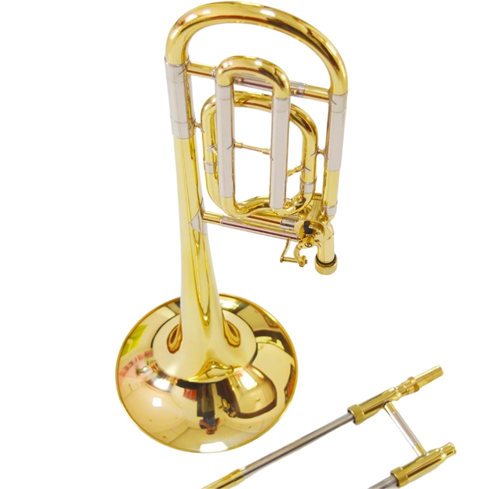Trombón Profesional Trombón Tenor Bajo Bb F Instrumento De Corredera De Latón Para Principiantes Exámenes Graduados Y Interpretación