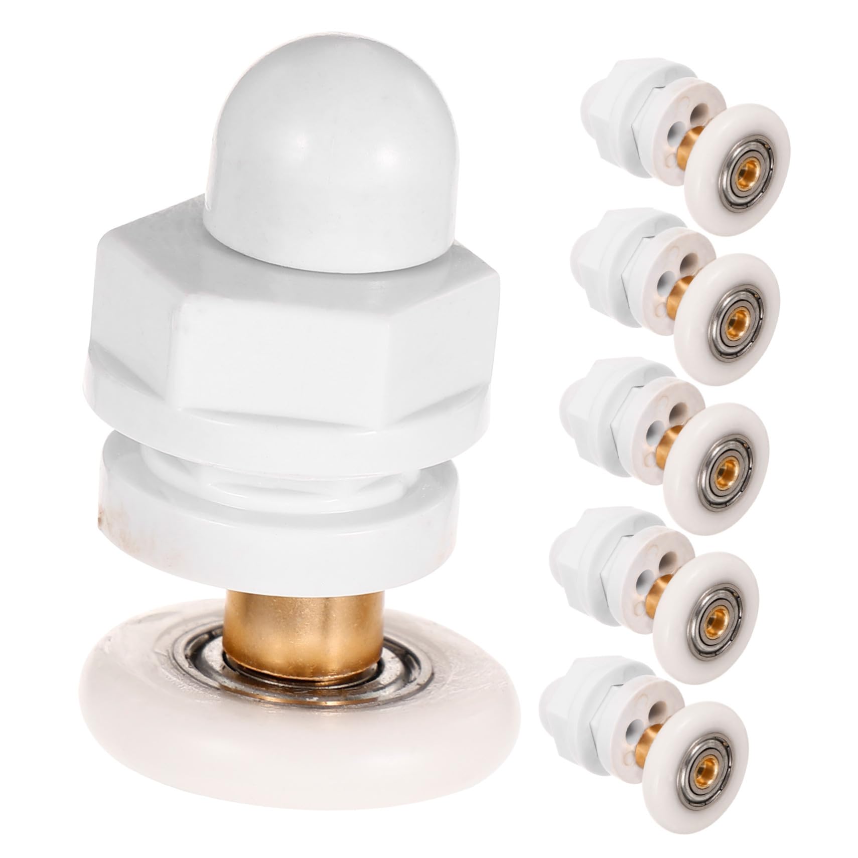 Rodillos de metal y nailon Mikikit de 25 mm para puertas correderas atascadas