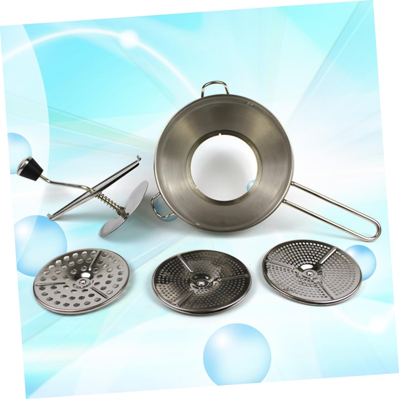 Alipis Edelstahl Gemüsemixer Für Babybrei Obst Und Gemüsezerkleinerer Leicht Zu Reinigen Ergonomisches Design Für Zubereitung Von Babynahrung - Hochwertige Küchenutensilien Für