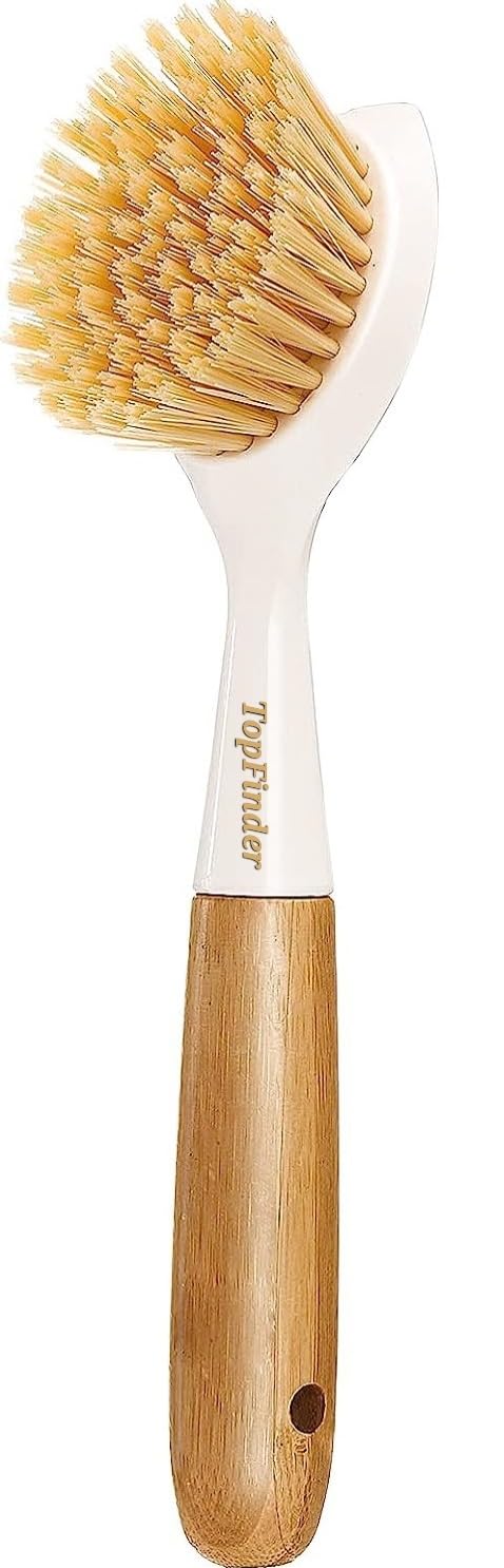 TopFinder® Sink Brush Long Handle, Kitchen Cleaner - Flexible Washbasin Cleaning Brush Strong, Soft Silicone Brush for Bathroom, Car, and Utensils Cleaning- Strong Bristles (B0CMV9BTQJ) Amazon Price History, Amazon Price Tracker