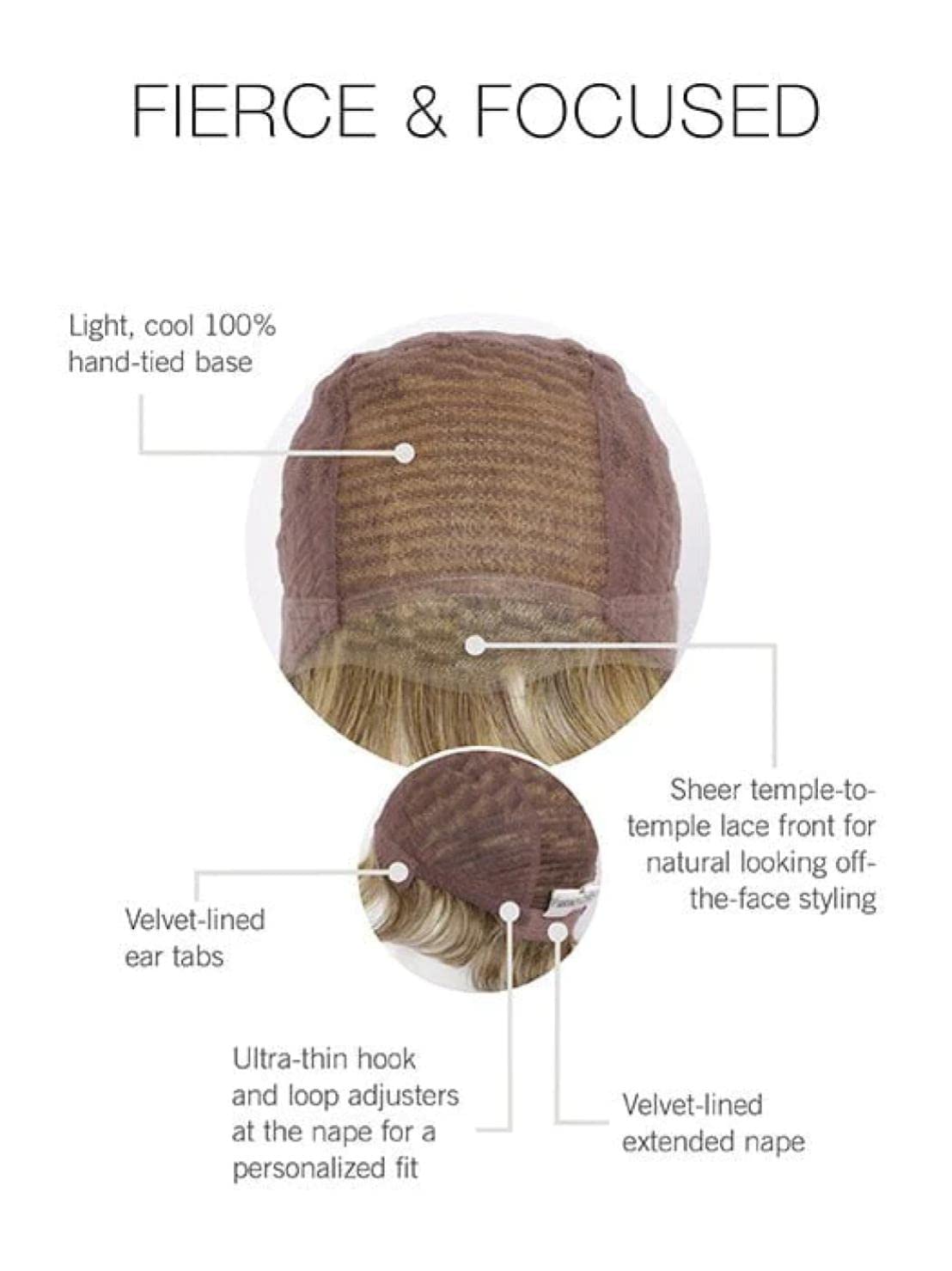 Bundle - 2 Items: Fierce and Focused Wig by Raquel Welch (item#1), Christy's Wigs Q & A Booklet (item#2) - Color: RL5/27