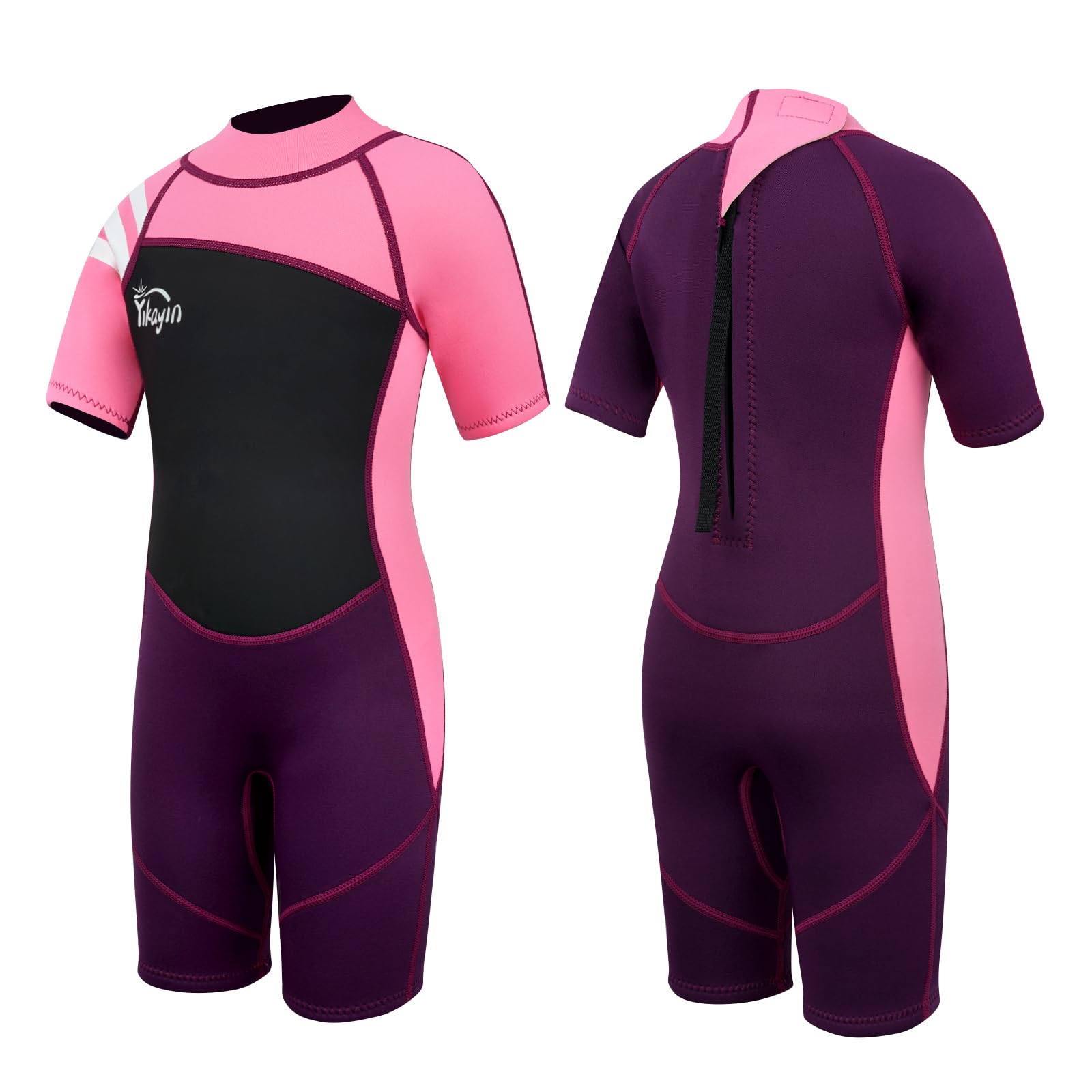 Combinaison de Plongée Courte pour Enfants - 2,5 mm Combinaison de Natation Thermique UV - Fermeture éclair dans Le Dos - pour Cours de Natation, plongée, Surf, plongée avec Tuba