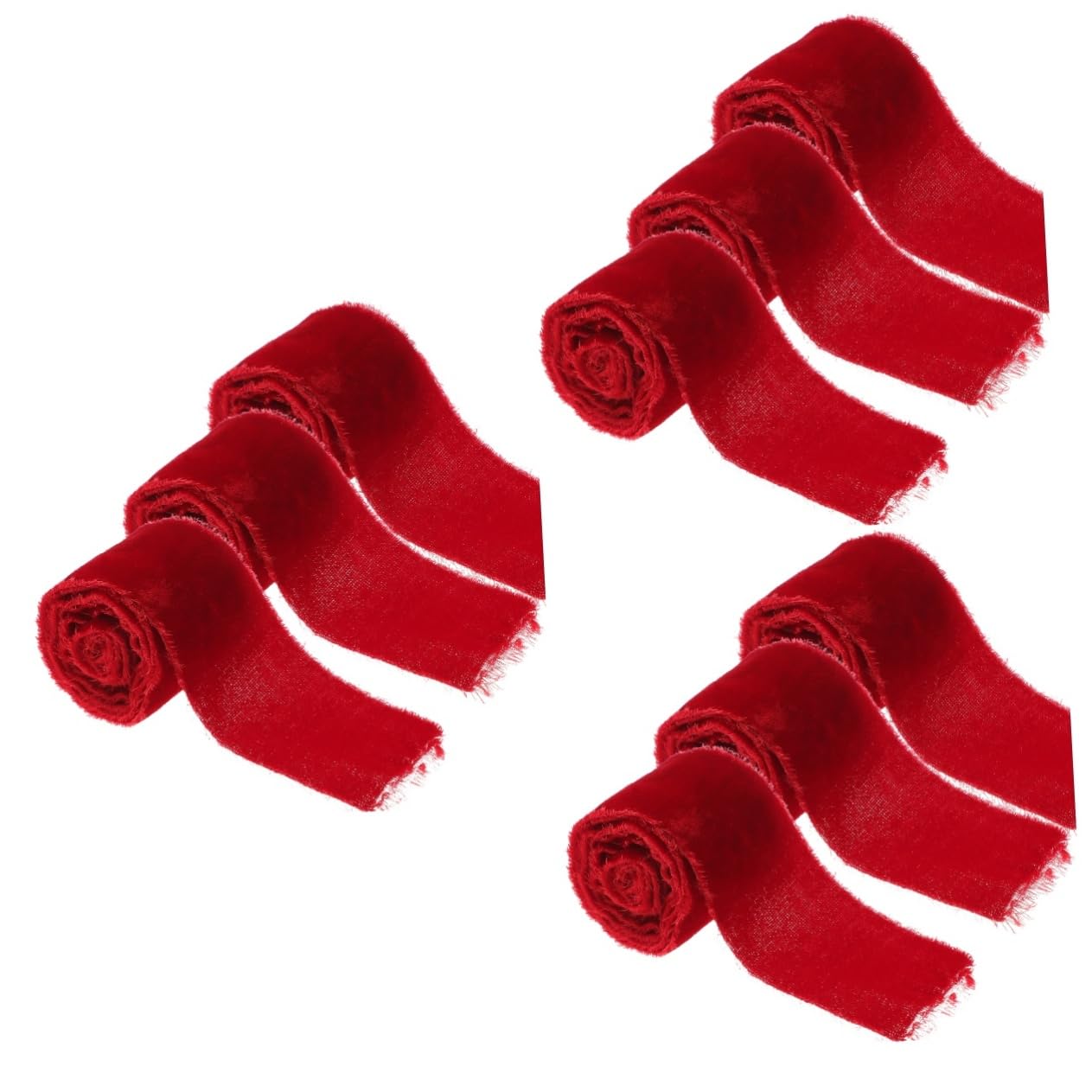 Abaodam 9rollen Handgerissene Samtbänder Dekorative Hochzeitsbänder Für Diy Partydekoration Pro Festliche Atmosphäre Für Hochzeiten Feiern