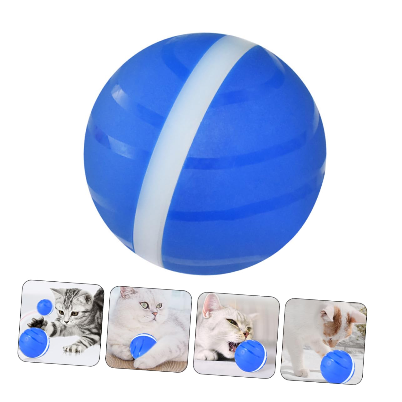 FRCOLOR Pelota De Juguete para Mascotas Inteligente Luces Intermitentes Recargable por USB para Gatos y Perros Casa
