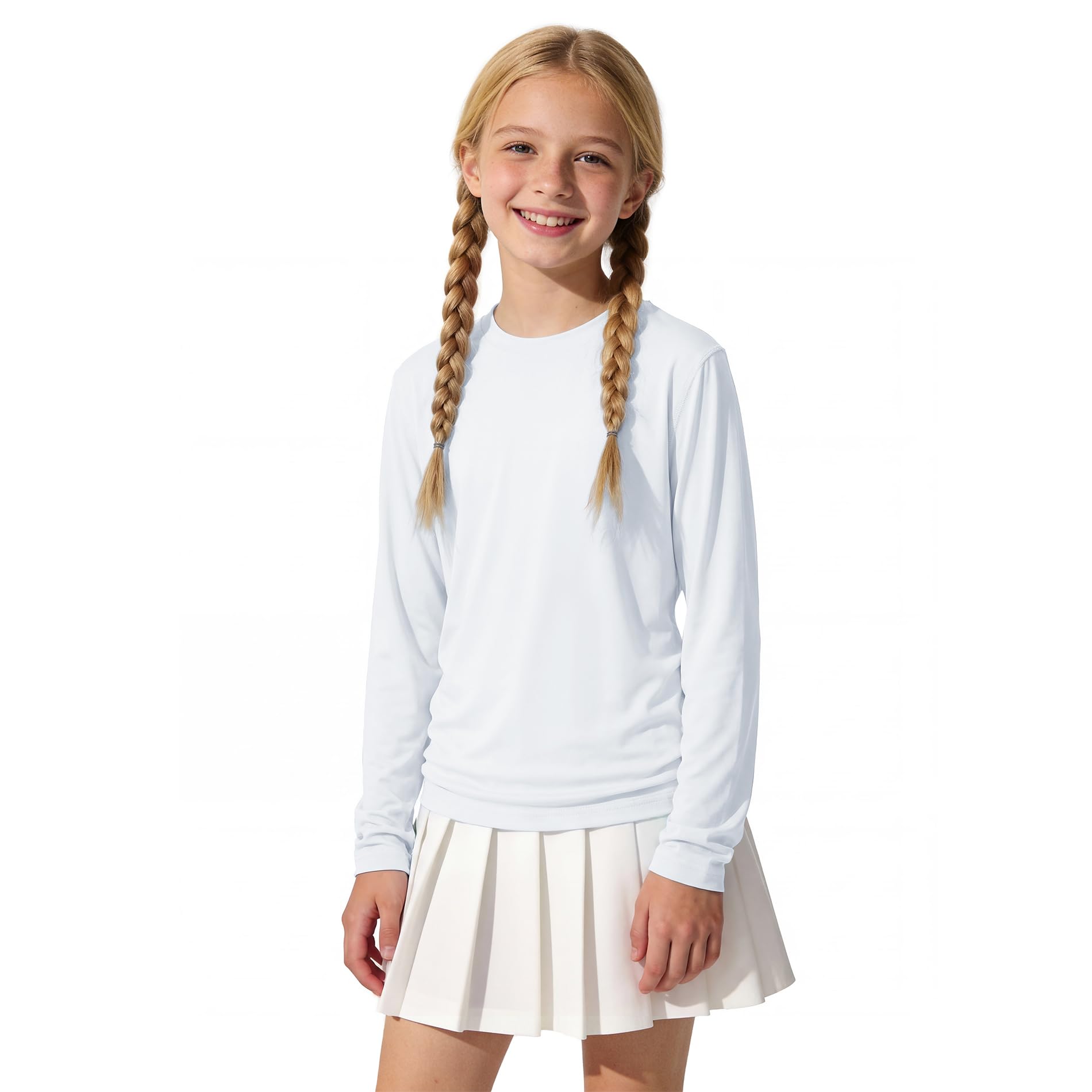 American Trends Rash Guard Girls Swim Shirt Long Sleeve UPF 50+ 5-16T