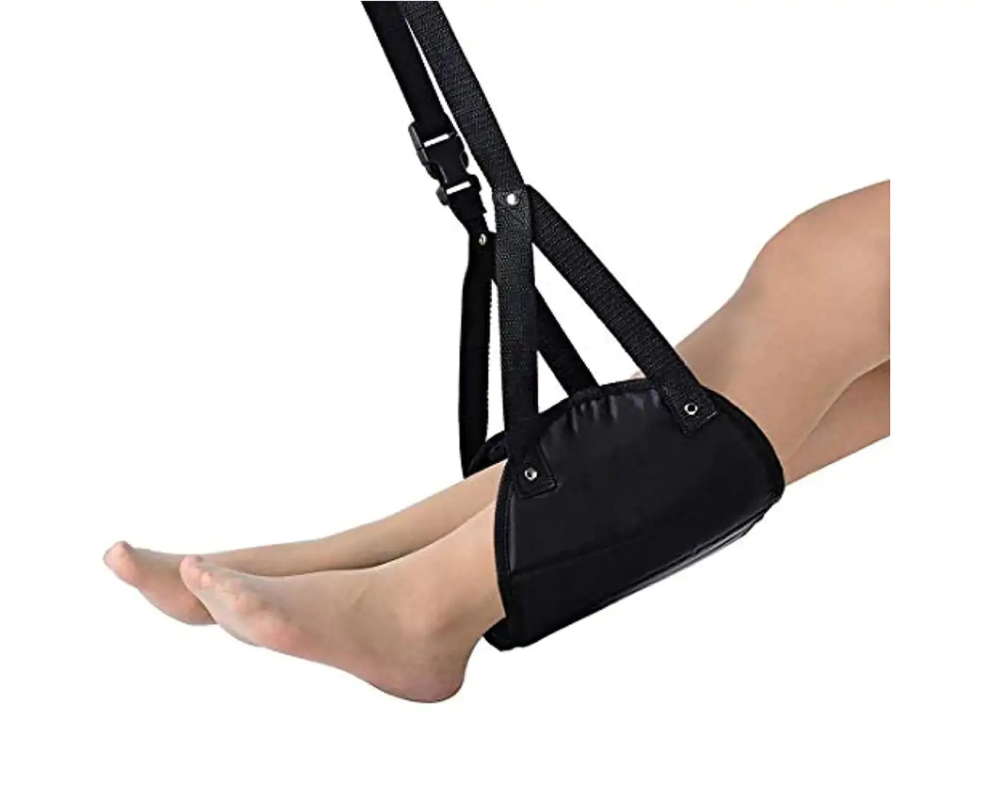 NIHSPRUHAY Airplane Footrest - Large Size Foot Hammock with Premium Memory Foam Reduce Swelling and Pain - The Best Airplane Travel Accessories - Breathable Travel Foot Rest Make Your Long Trip More Comfortable