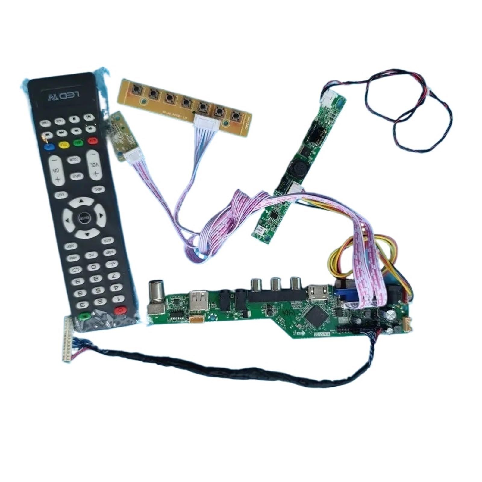 Scheda Controller Display LTM185AT04 LTM185AT05 1366X768 Kit Driver EDP LVDS A 30 Pin | Kit driver EDP VGA USB AV compatibile HDMI LCD segnale analogico LED funzionante per(For LTM185AT04)