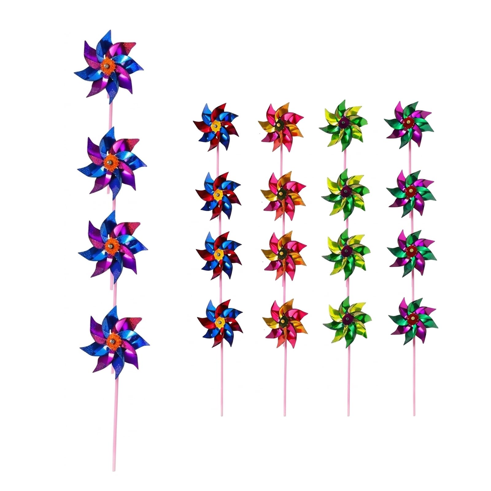 20PCS Garden Windmills, Windmills for Garden, Garden Windmills Outdoor Bird Scarer and Bird Scarers for Gardens Repellent Pinwheels for Pinwheel Collection for Outdoor Parties Lawns