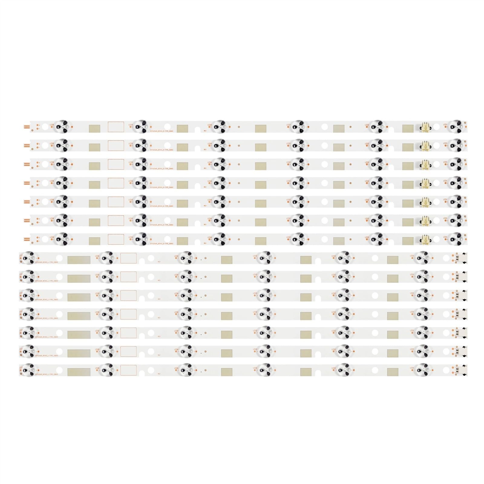 14 pz/Set Striscia di Retroilluminazione A LED Compatibile for Toshiba 42L7453D 42L7453RB 42L6463DG 42M7463D 96.42S28.001 SVT420A81_REV03 LC420DUK SG K2