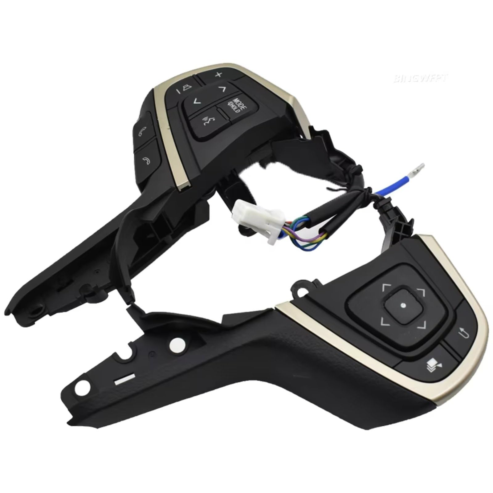 Compatible con Toyota para Innova 2015 2016 2017 2018 2019 2020 2021 Coche Multifunción Volante Control De Audio Interruptor De Botones De Crucero Interior Coche