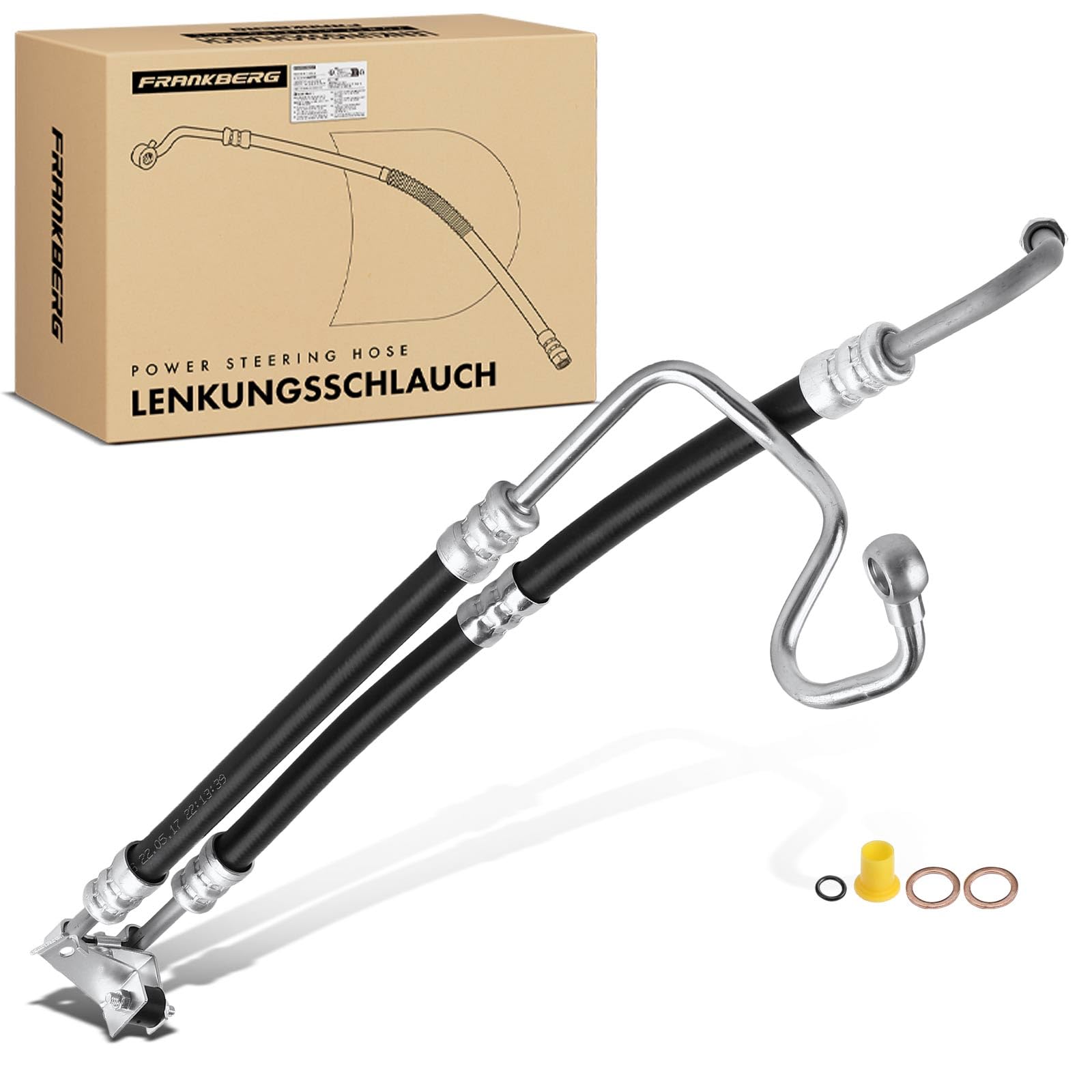 Frankberg Servosterzo Tubo flessibile Compatibile con Serie 3 Cabriolet E46 320 Ci 323 Ci 325 Ci 330 Ci Serie 3 E46 320i 325i 330i Serie 3 Touring E46 320i 325i 330i Serie 3 Coupé E46 32416764725