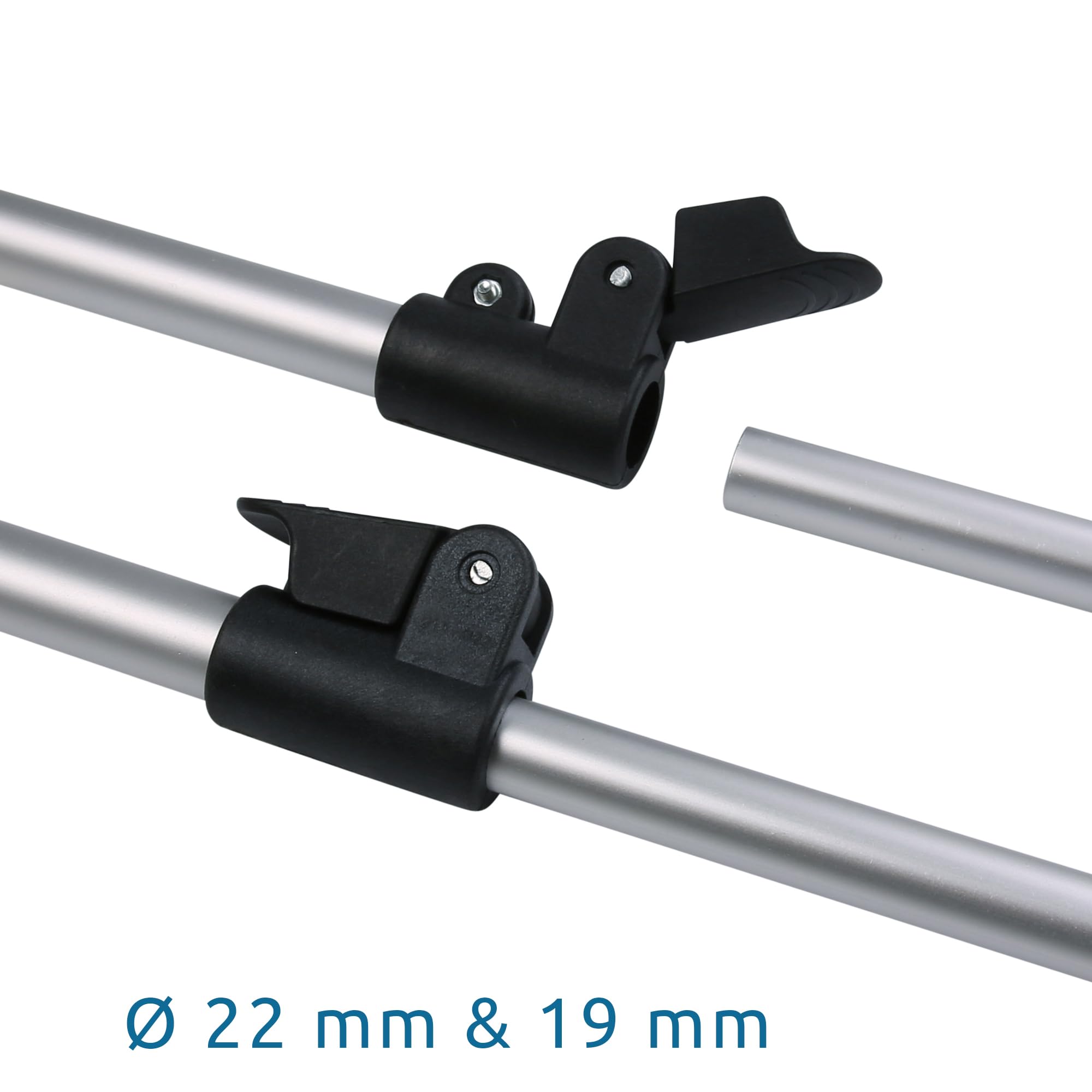 your GEAR Windbreak Pole Set - Teleskopierbare Aluminiumstangen für