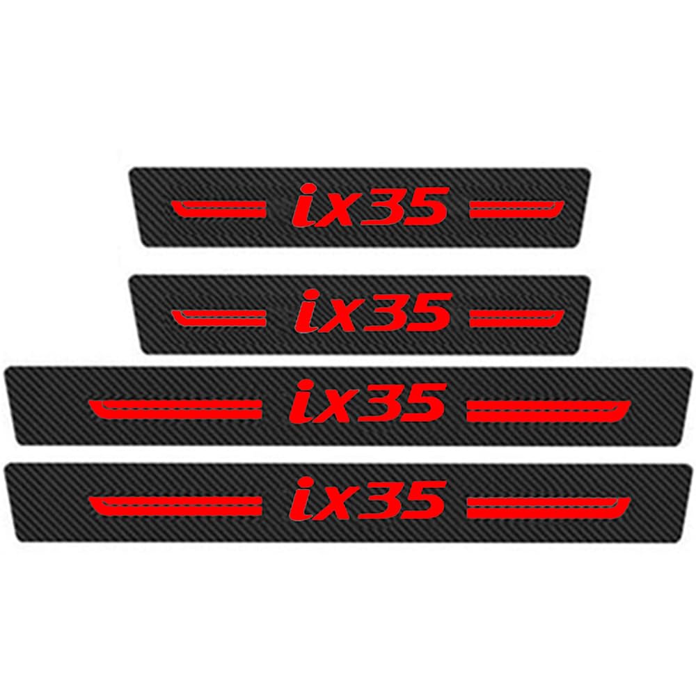 Sdyayfge A 4Pcs Kick Plates Car Door Sill Protector,For Hyundai Ix35