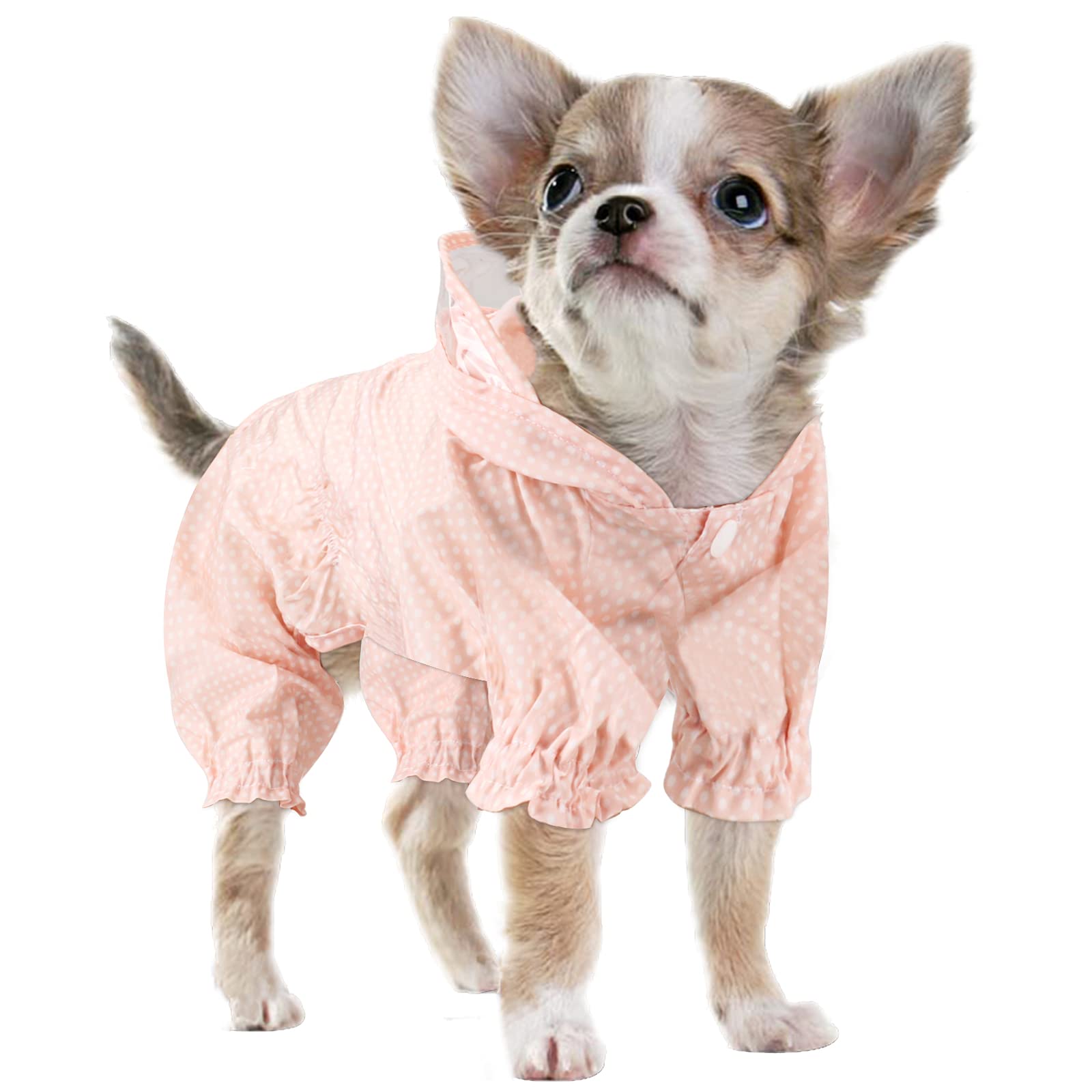Buy Idepet Dog Raincoat with Hood, Pet Dog Waterproof Coat Adjustable