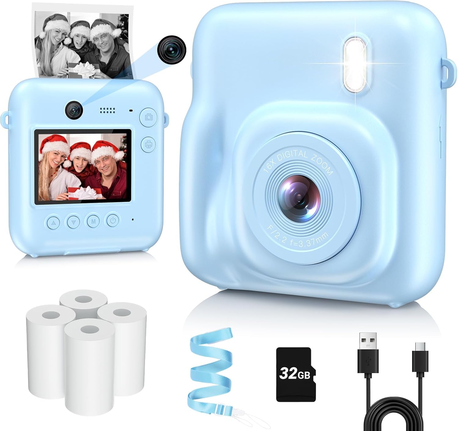 Amazon.com : Kids Camera Instant Print, Dual-Lens 48MP Digital