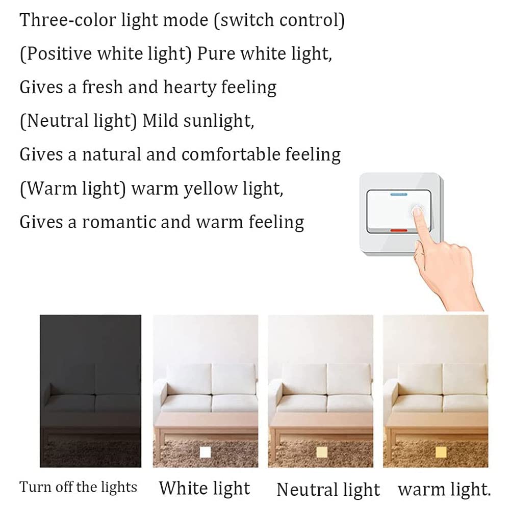 Lampada da soffitto dimmerabile 3000K-6000K, doppia plafoniera rotonda in ferro battuto, lampada da soffitto incorporata, lampada piatta con paralume in acrilico e Hungry Oh è la decorazione d