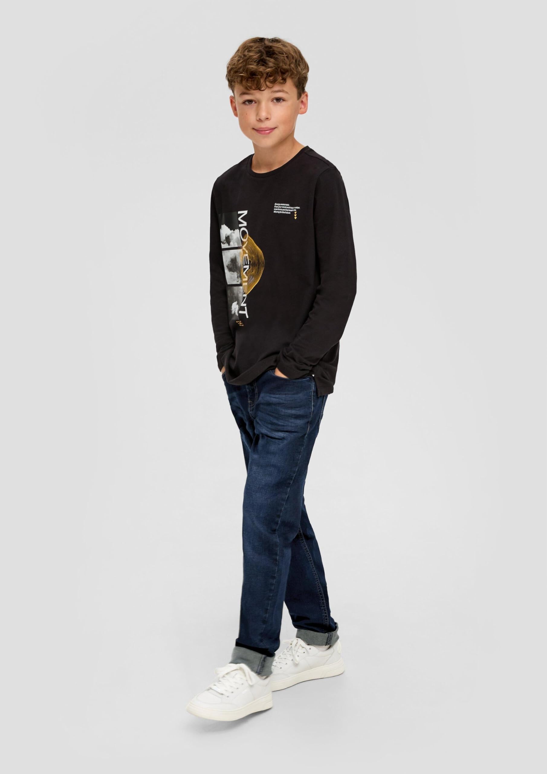 s.Oliver 402.11.899.26.180.2101356.Slim Jeans, 58Z2, 152 cm, dziecięce, Niebieski (58z2)