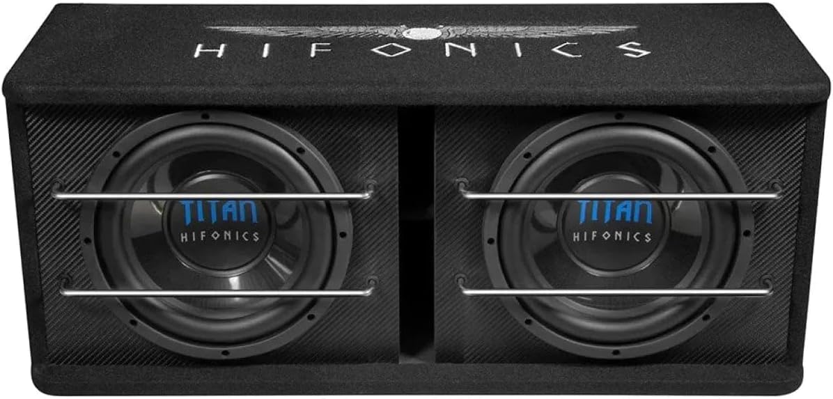 HIFONICS TDA250R | 2 x 25 cm (10') Aktiv-Dual-Bassreflex Subwoofer