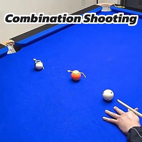 Miniatura 3 de Ayuda para apuntar al billar, ayuda para apuntar con disparo para bolas de 2-14", 2 o 4 piezas de entrenador de ángulo de billar, rojo o amarillo