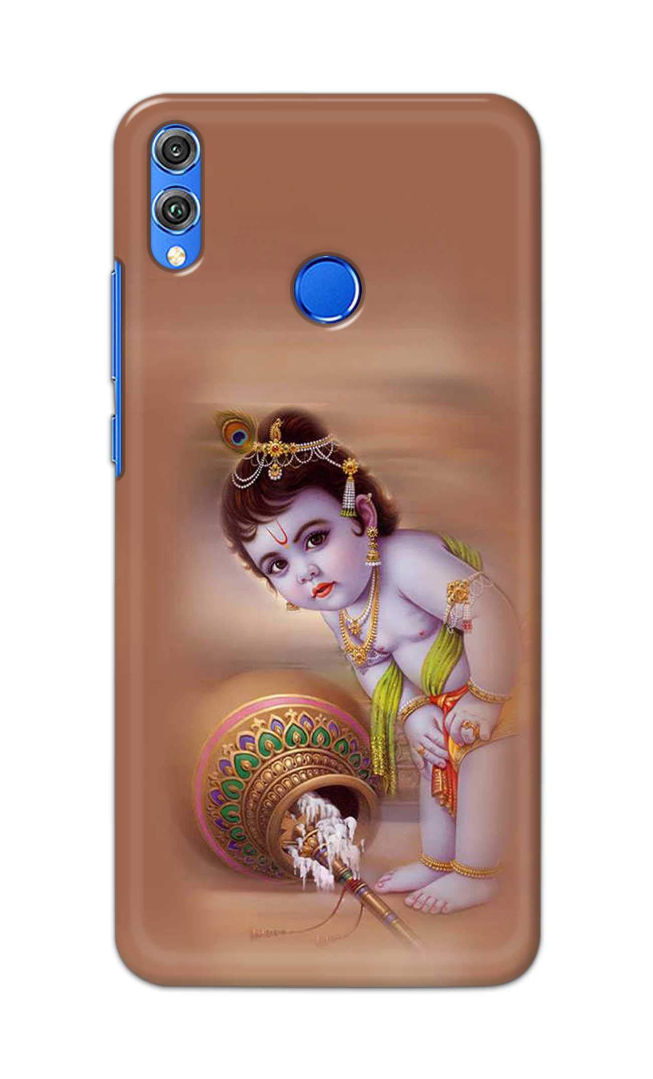 PRINTFIDAA Little Lord Krishna Abstract Printed Designer Hard Back Case Cover for Honor 8C, BKK-LX2, BKK-LX1, BKK-L21 (Global); BKK-AL00, BKK-TL00 -(WW) SLC1004