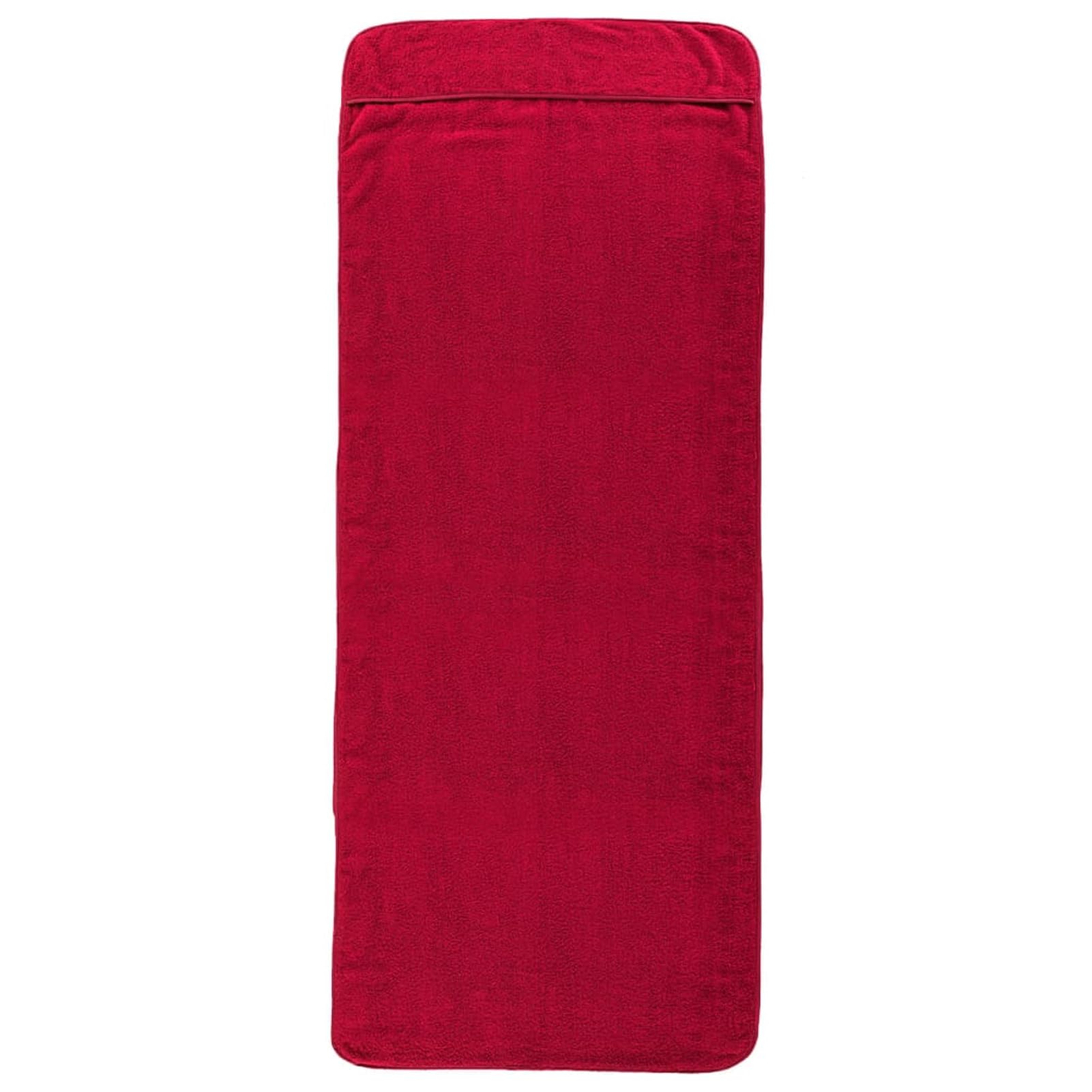 ZEYUAN Strandtücher 4 STK. Burgunderrot 60x135 cm Stoff 400 GSM, Hamamtuch, Saunahandtuch, Badehandtuch - 3157056