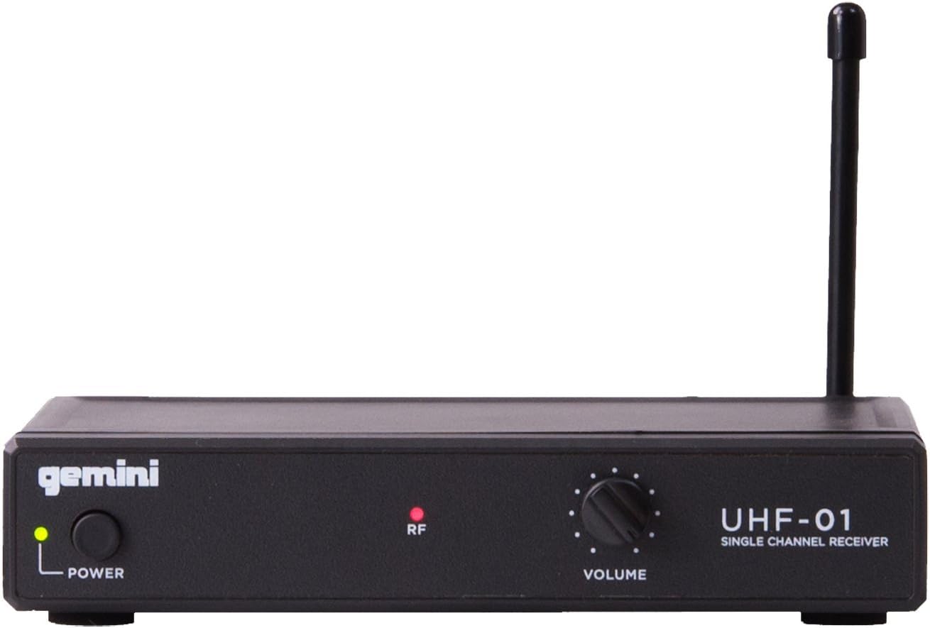 Gemini DJ UHF-01M F1 Wireless Microphone System,Black - Image 2