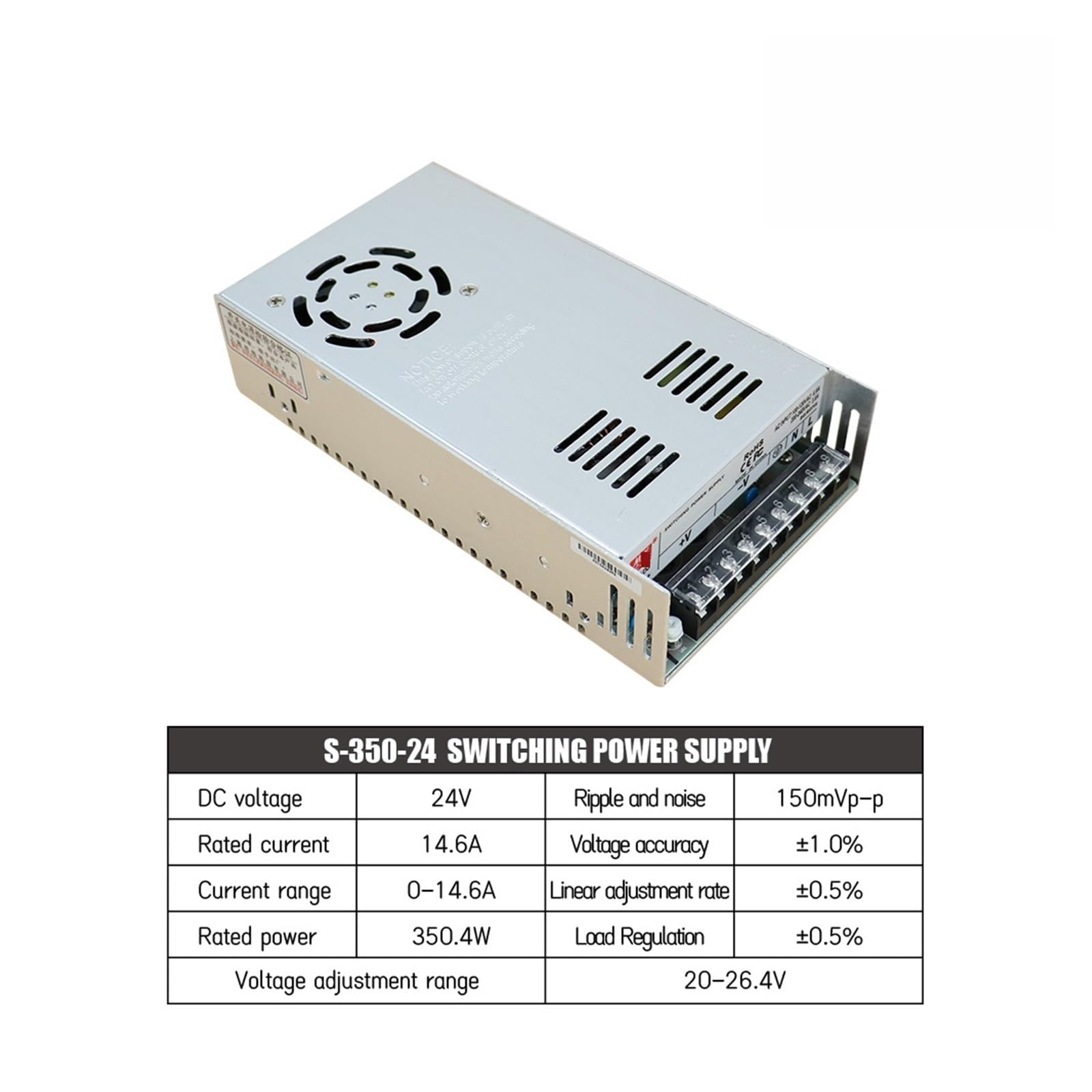 Alimentatore Switching DC 5V 12V 24V 36V 48V 60V 2A 3A 4A 5A 8A 10A 15A 20A 25A 30A 40A 50A 60A 100A Trasformatore di Potenza(48V,400W)