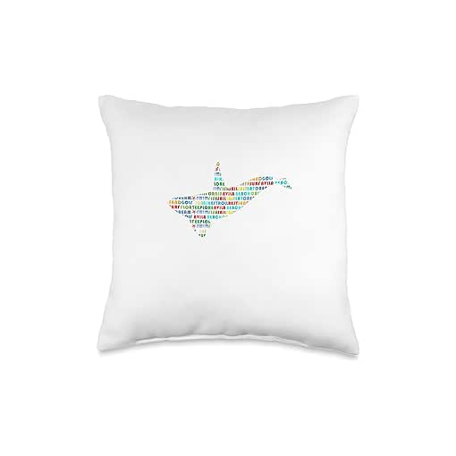 Coastal Treasures Avila Beach Whale Word Search Throw Pillow, 16x16, Multicolor