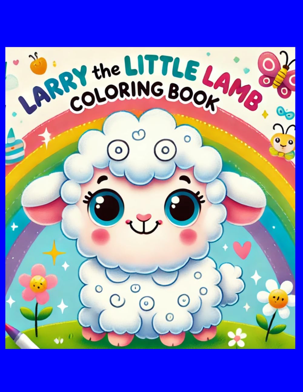 Larry the Little Lamb Animal Coloring Book for Kids