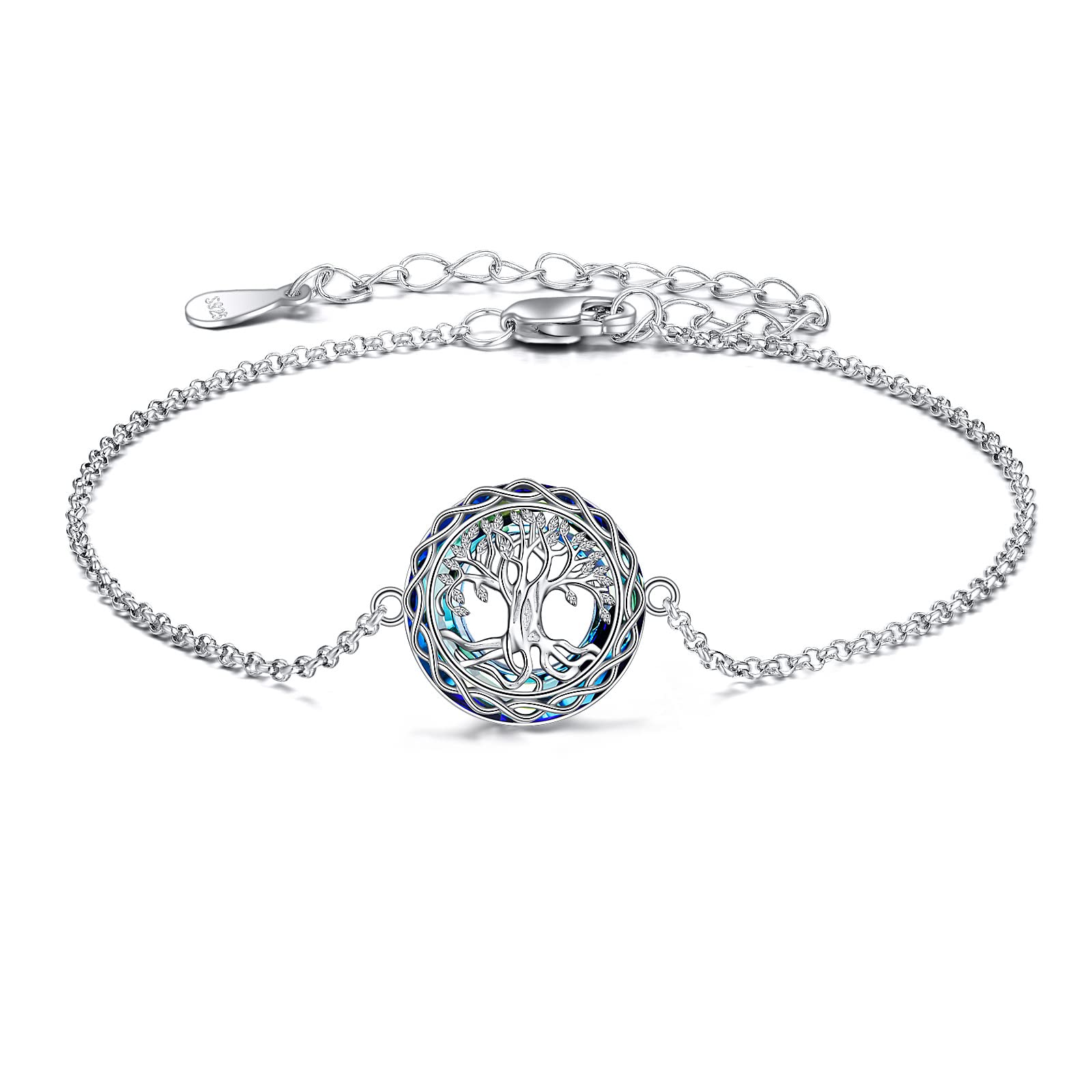 Snapklik.com : Tree Of Life Bracelet For Women 925 Sterling Silver ...