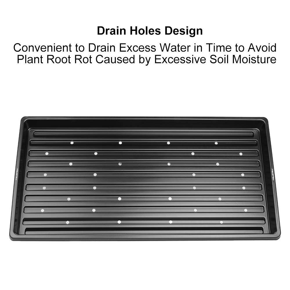 J&D 5 Packs Trays, 10 x 20 Inches Propagation Starter Seedling Tray