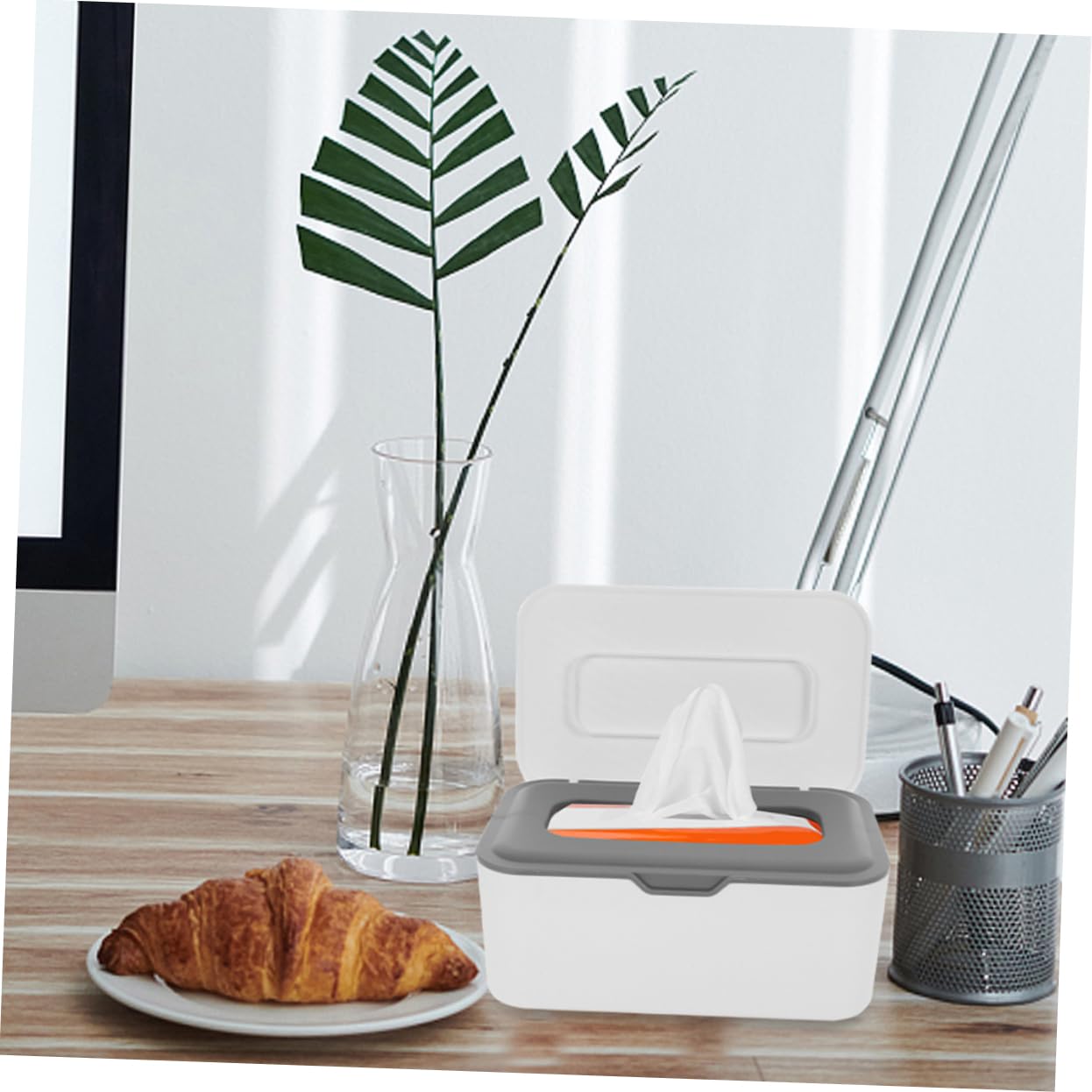 ABOOFAN Distributeur de Lingettes Portable Léger en Pp, Étui à Lingettes de Voyage Rechargeable, Facile à Utiliser, Lot de 2pcs pour Tiroirs