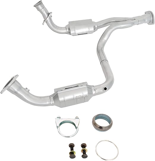 Garage-Pro Front Direct-Fit Catalytic Converter Kit Replacement for Chevrolet Silverado 1500 1999 2000 2001 2002 2003 2004 2005 4.3L, 4.8L, 5.3L, Tahoe 2000-2006 4.8L, 5.3L 4WD 46-State Legal