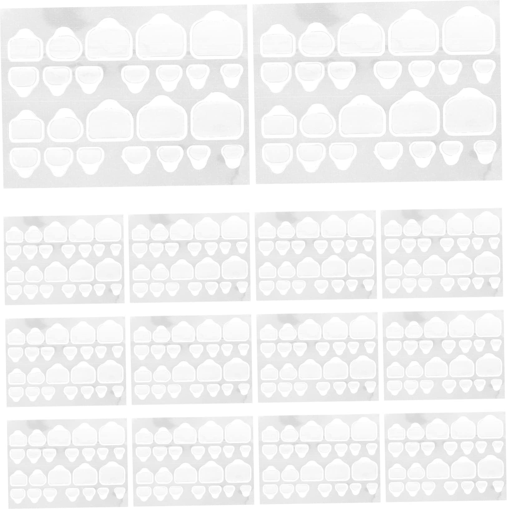 Didiseaon 20 Sheets Waterproof Nail Stickers Gel Glue for Nails Kit Press on Nails Full Cover Nail Glue Stickers for Nails