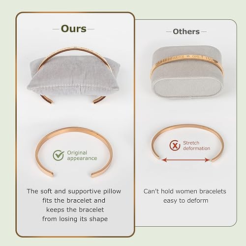 Miniatura 6 de Glass Watch Case for Women, 6 Slots Bracelets Boxes and Watches Display Cases for Women, Glass Watch Box Organizer for Jewelry Collection