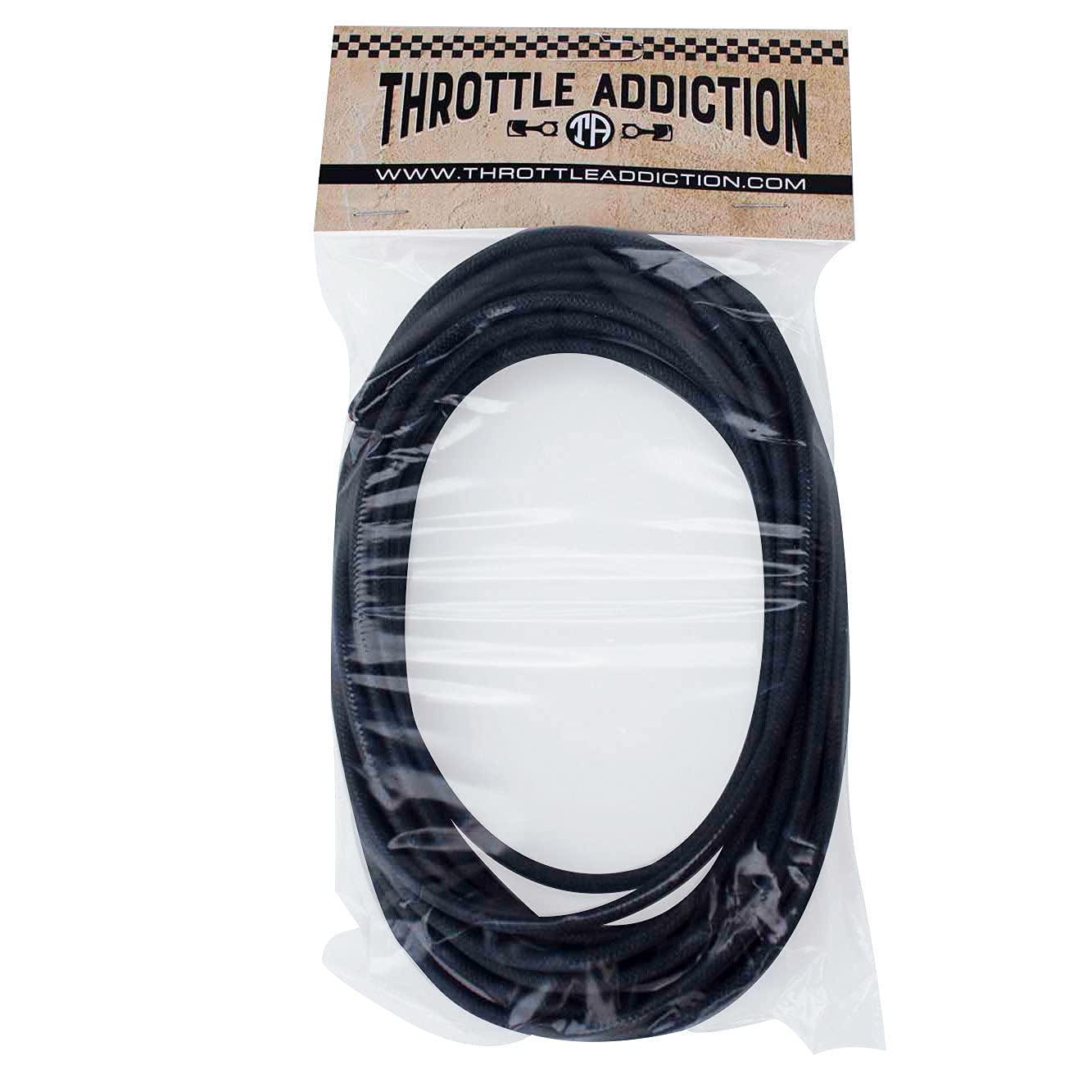 12 Gauge Yellow & Black Vintage Cloth Wiring – 16 Feet – For Hot Rods, Trucks, Motorcycles