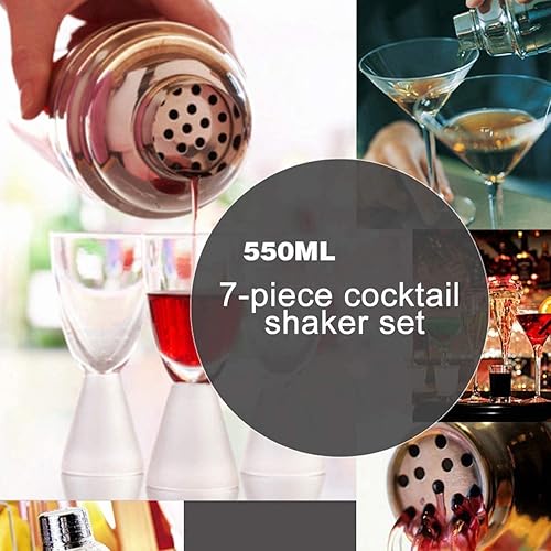 Miniatura 2 de PATINS Bar Tools Set, Bartender Kit, 7 Pcs Party Set - Sleek, Balanced, Heavy Duty-Alcohol Drink Mixer, Bartender Kit &amp; Bartending Accessories for