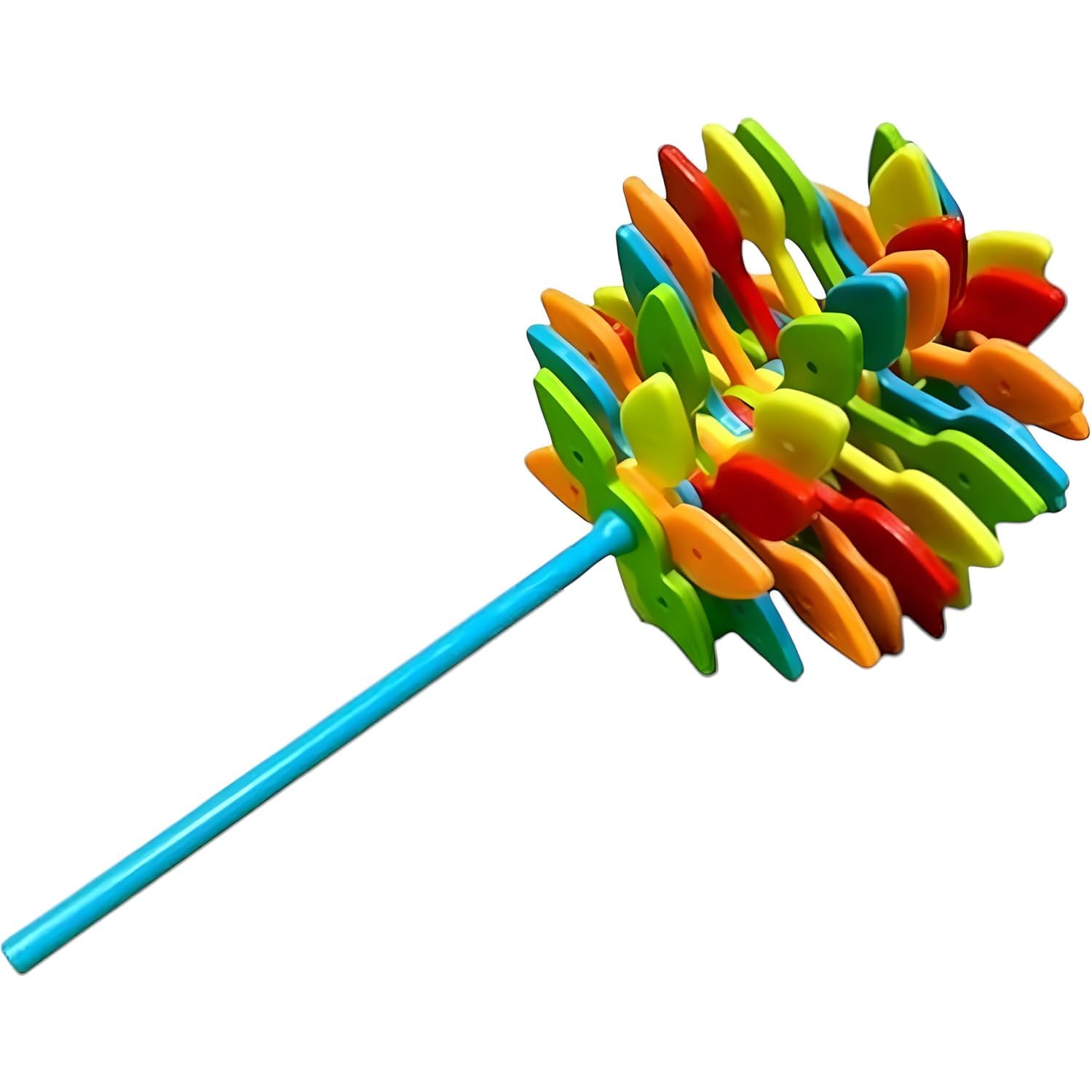 Worldwide e-Mart Spinning Lollipop Toy | Candy Flower Candy Flume Lollipop | Durable Plastic Material | Stress Relief Fidget Toy for Kids | Multicolour Rotating Candy Toy Gift for Children 1 Pc 1