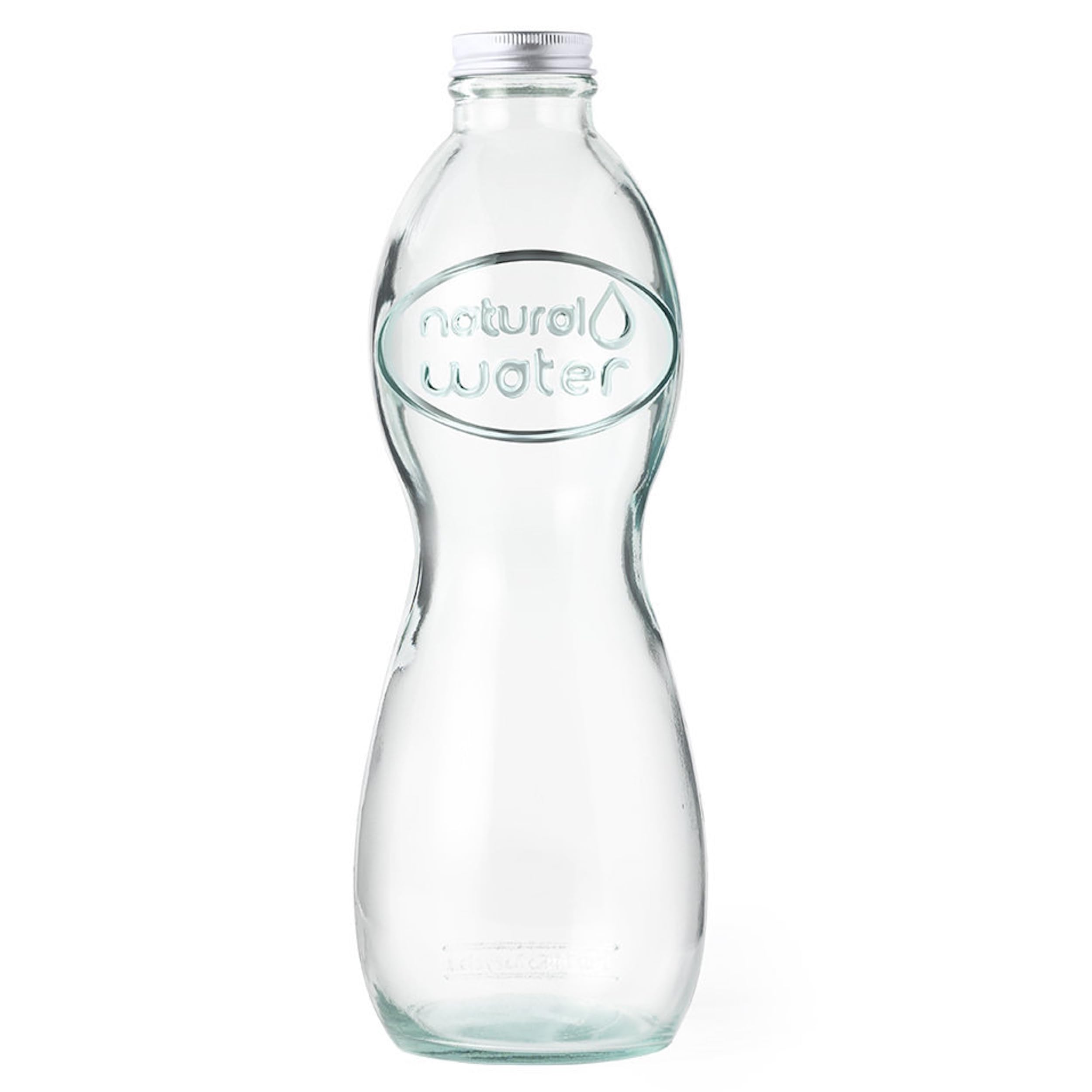 Bouteille En Verre Recyclé 2L Avec Bouchon - Carafe Pour Eau, Jus, Lait - 6