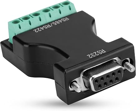 Bewinner RS485 Converter Adapter, 16-32 Devices, RS-232 to 485/422, Voltage Clamp Protection, Easy to Use