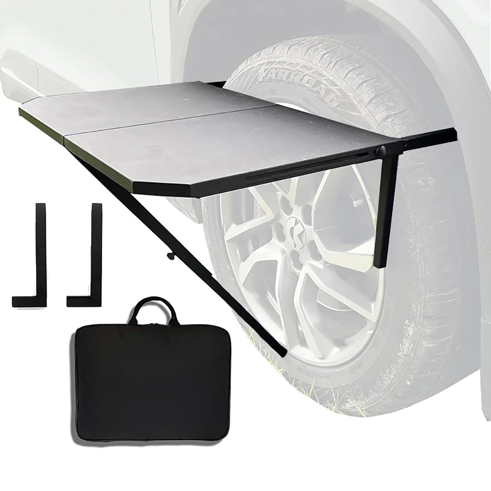 Przenośny stół kempingowy, aluminiowy składany stół piknikowy, regulowana wysokość, pojemność 20 kg, z przyczepą kempingową i torbą na zakupy na świeżym powietrzu