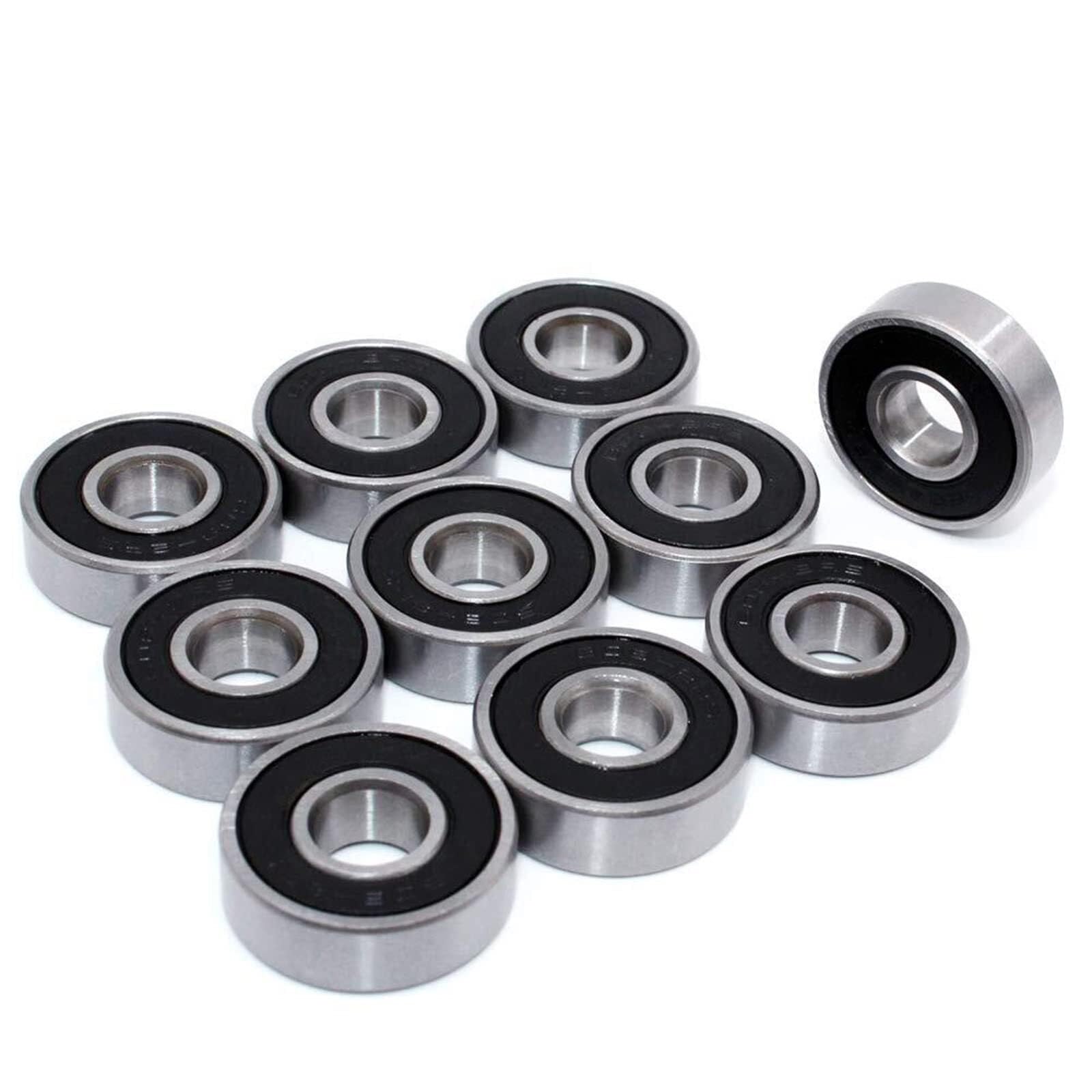 Gqnblvhzupdm 2Pcs Industrial Shaft Bearings, 1Pcs 608 6200 6201 6202 6203 6204 6205 6206 6207 6208 Rs Miniature Ball Bearings Small Double Shielded(6201-Rs 12X32x10mm)