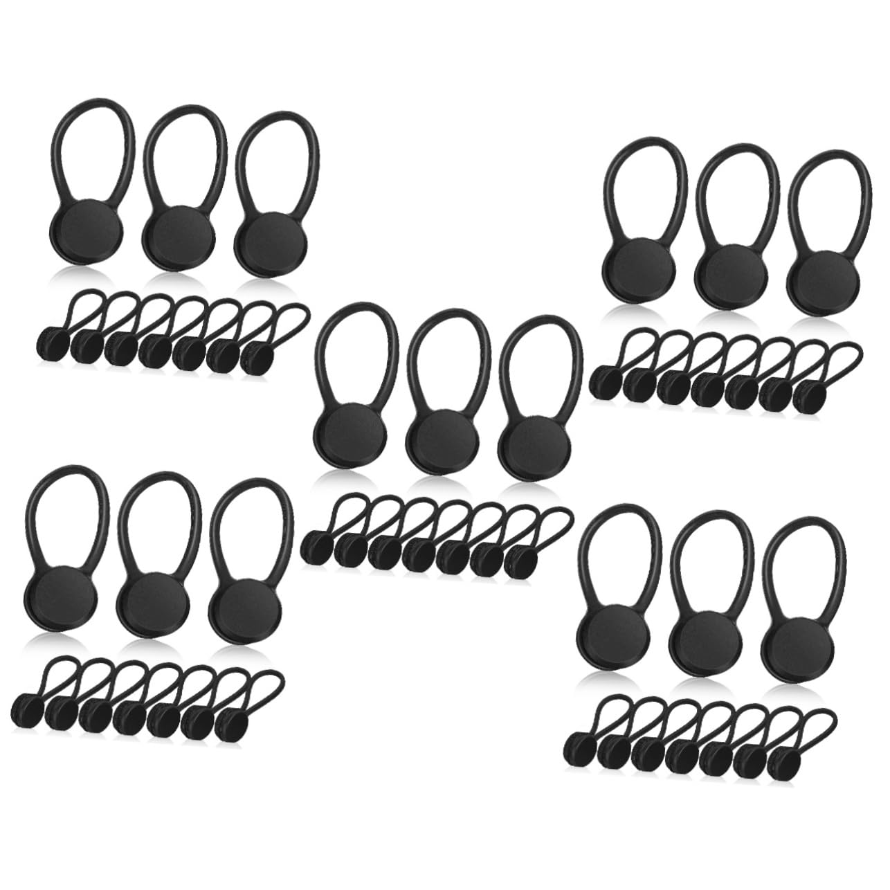 VILLCASE 50piezas Organizador De Cables De Silicona De Reutilizables Sujetacables Magnéticos Para Electrónica Sin Enredos y Fácil De Usar Para Oficina y Hogar