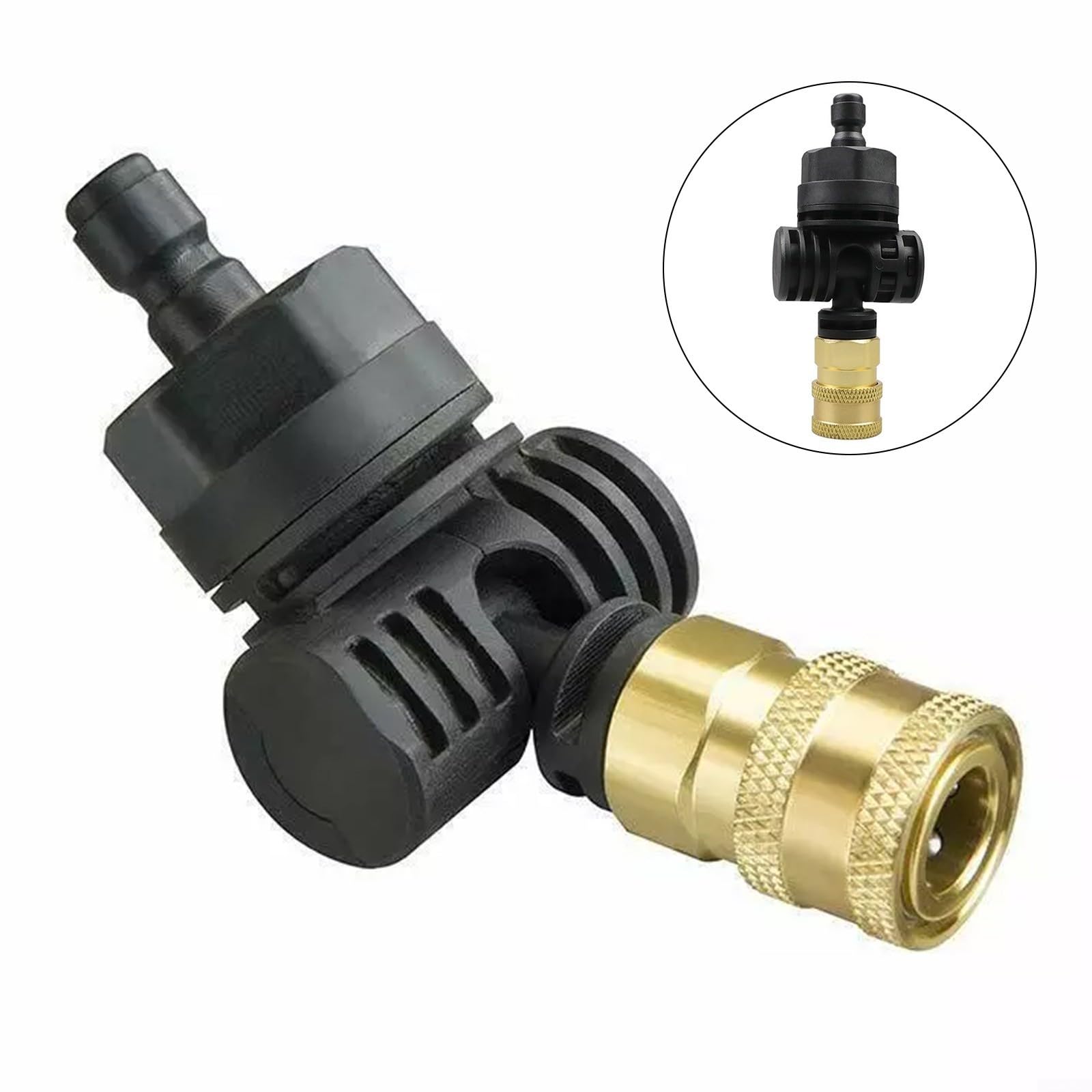 Adattatore per ugello girevole a 180 gradi per WORX WA4039 Adattatore rotante a connessione rapida per idropulitrice, migliora la flessibilità di pulizia