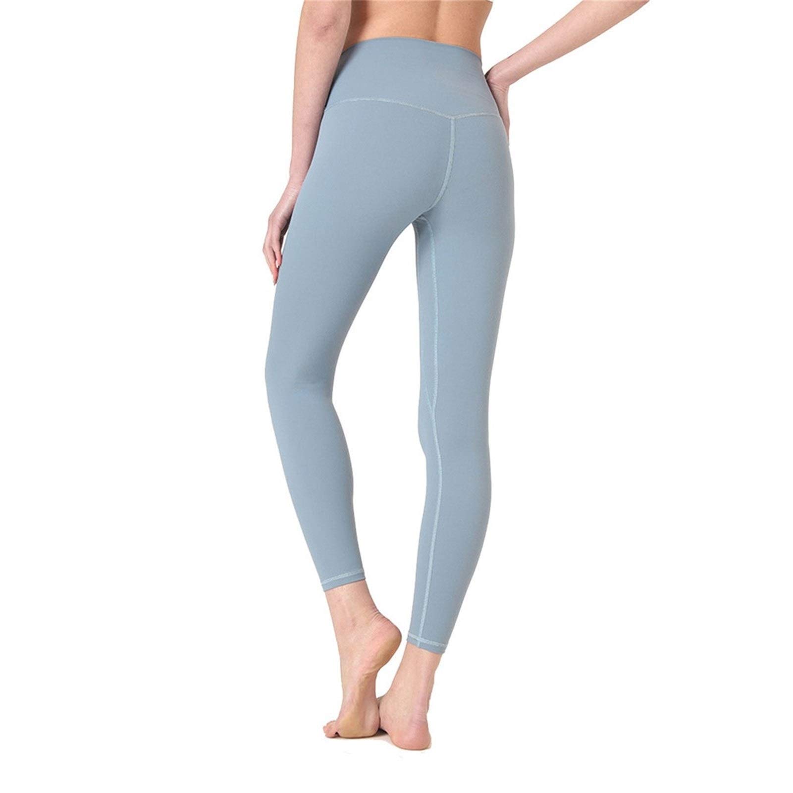 fitness legginsy damskie, Damskie Nagie uczucie Wysokiej talii Legginsy Legginsy Butt Lift Power Flex Slim Jogi Spodnie Aktywne Rajstopy Tummy Control Non See przez rozciągliwe sportowe legginsy do jo